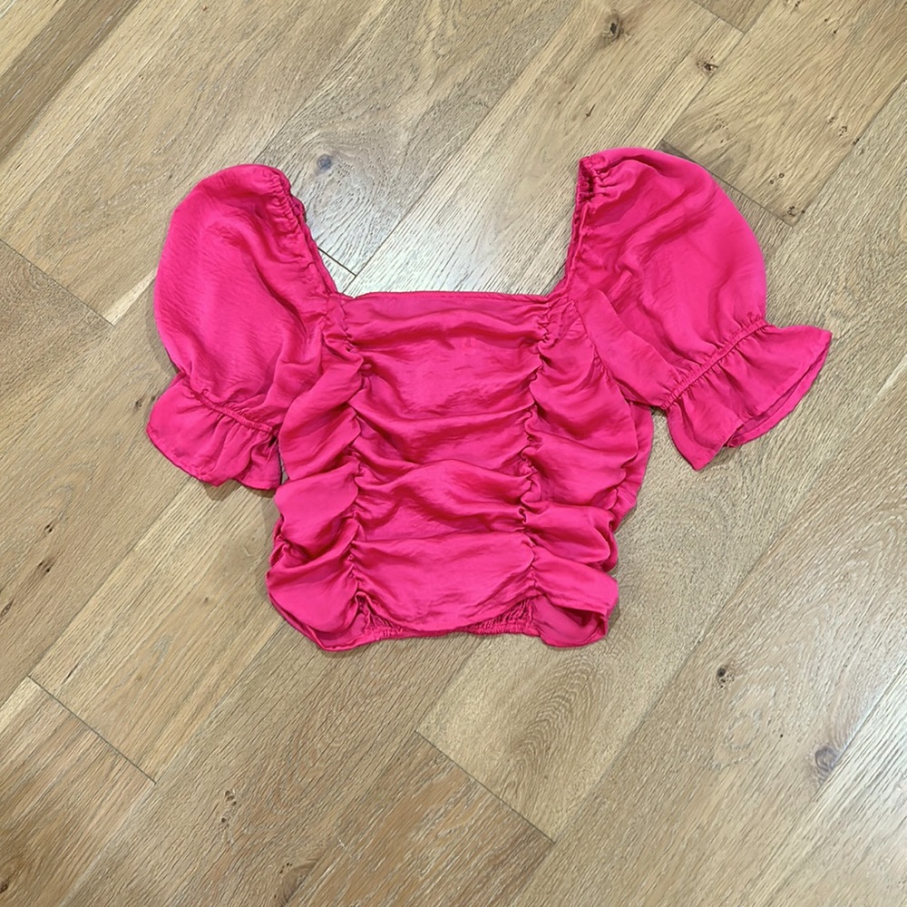 Glam Small Pink Crop Top